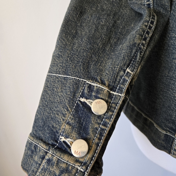 MARC AUREL Denim Fitted Jacket. Size 42 - Picture 8 of 13